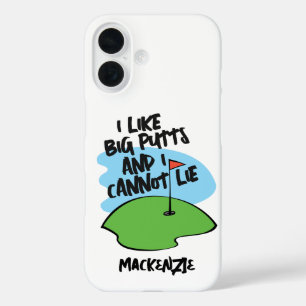 Coque Pour iPhone 16 Golfer J'Aime Les Grosses Puttes Et Je Ne Peux Pas