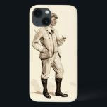 Coque Case-Mate iPhone Golfeur vintage avec le tuyau et les bottes de<br><div class="desc">Ce monsieur pimpant regarde comme il est prêt à frapper les liens. Un grand morceau dépeignant un golfeur vintage tenant un tuyau de tabac,  préparent pour heurter un trou dans un. Achetez votre copie aujourd'hui !</div>