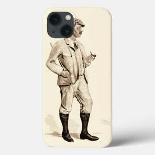 Coque Case-Mate iPhone Golfeur vintage avec le tuyau et les bottes de