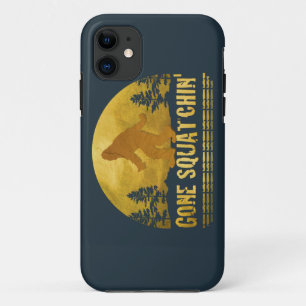 Coques Pour iPhone Gone Squatchin' (coucher de soleil vintage)