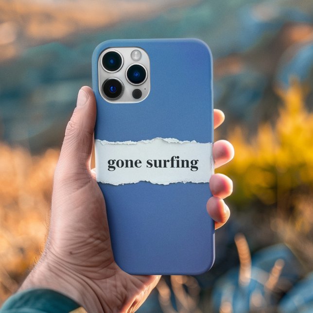 Coques Case-Mate iPhone gone surfing, into the blue (Créateur téléchargé)