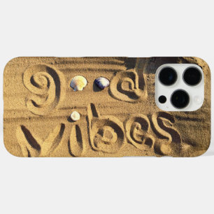 Coque iPhone 16 Pro Max Good Vibes Citation Tirée À La Main Dans La Photo
