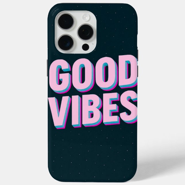 Coques Case-Mate iPhone GOOD VIBES - Personnalisé (Verso)