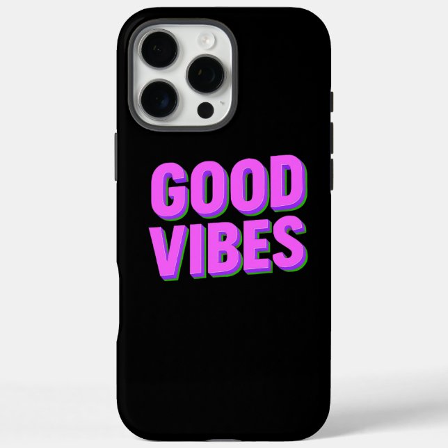 Coques Case-Mate iPhone GOOD VIBES - Personnalisé (Verso)