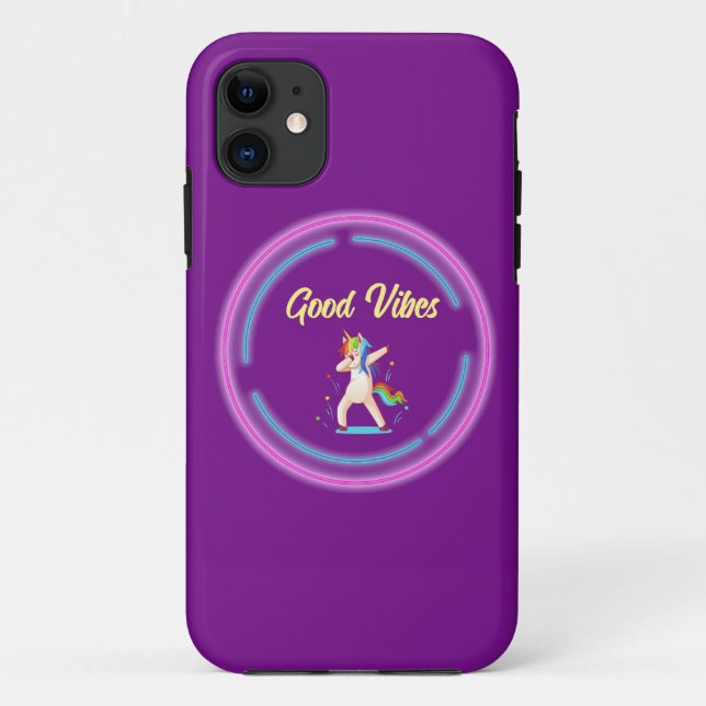 Coques Case-Mate iPhone Good Vibes Unicorn (Dos)