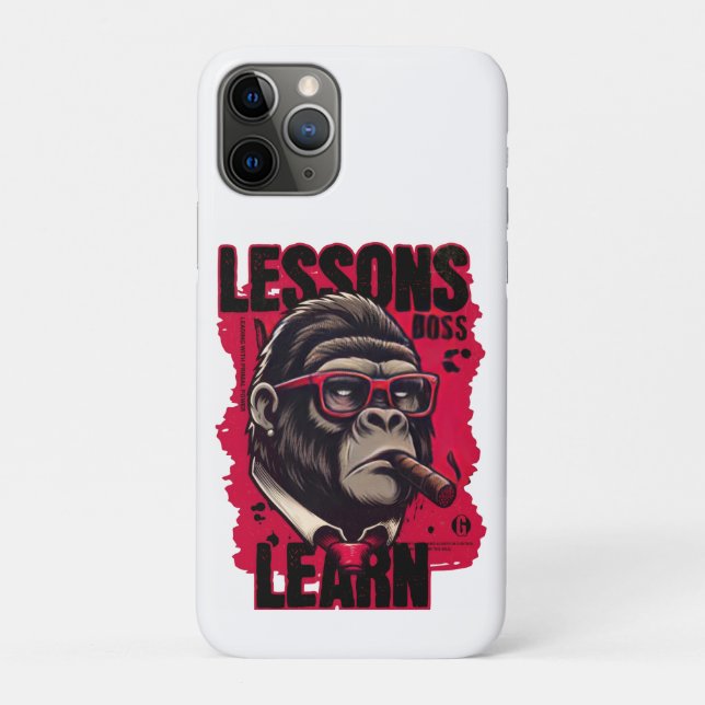 Coques Case-Mate iPhone Gorilla Boss Lessons Learn iPhone Case  (Dos)