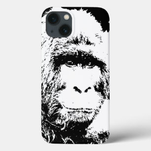 Coque Case-Mate iPhone Gorille noire et blanche