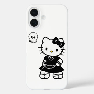 Coque Pour iPhone 16 Gothic Kawaii Kitty – iPhone / iPad esthétique Emo