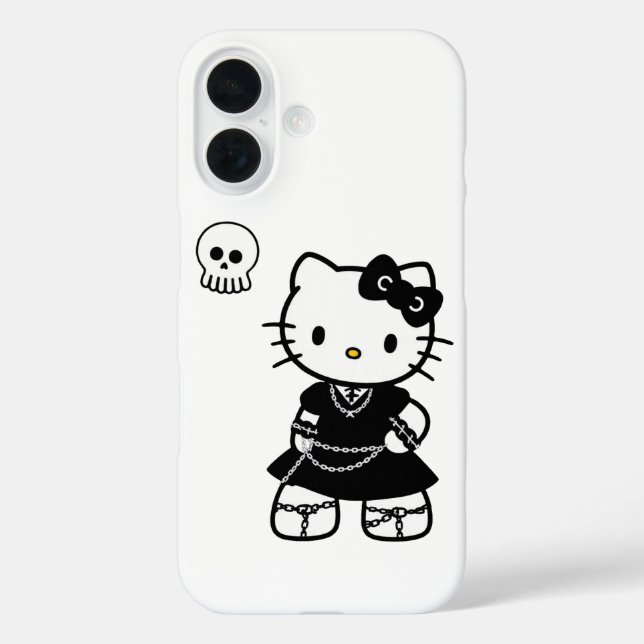 Coques Case-Mate iPhone Gothic Kawaii Kitty – iPhone / iPad esthétique Emo (Verso)