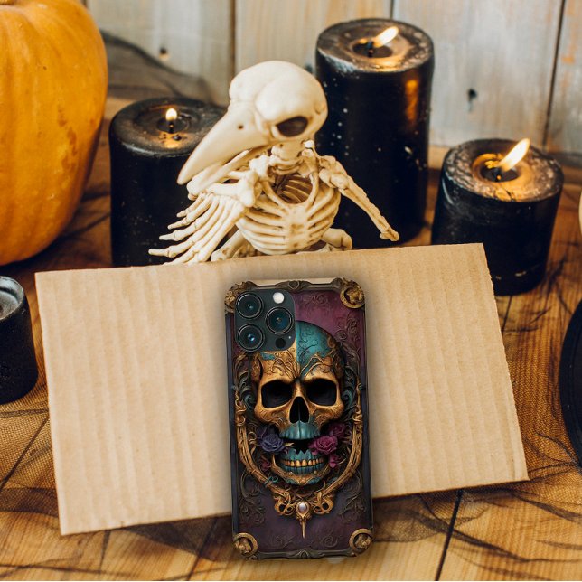 Coques Case-Mate iPhone Gothique Crâne Ornate (Créateur téléchargé)