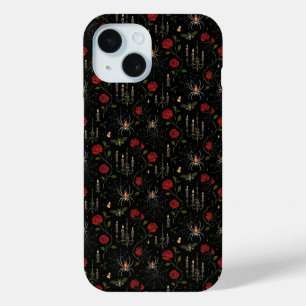 Coque Case-Mate iPhone Gothique Halloween Roses et araignée