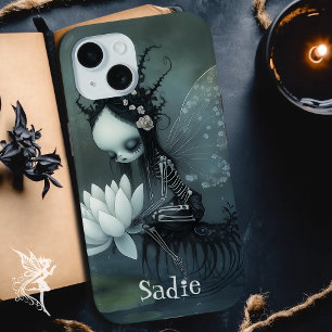 Coque Case-Mate iPhone Gothique Imaginaire foncé Fairy Skeleton Nom perso