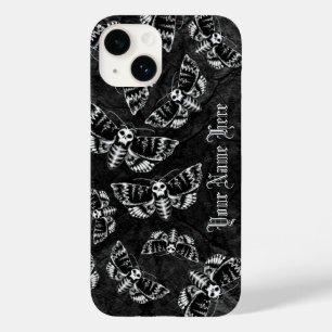 Coque Case-Mate iPhone Gothique personnalisée Mort Tête Buse Moth Gothiqu