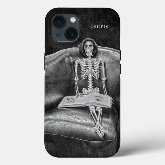 Coques Case-Mate iPhone Gothique Vintage Noir Et Blanc Drôle Squelette (Verso)