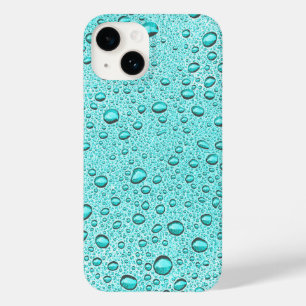 Coque Case-Mate iPhone gouttelettes d'eau aquamarines
