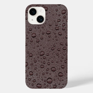 Coque Case-Mate iPhone Gouttelettes d'eau marron bordeaux