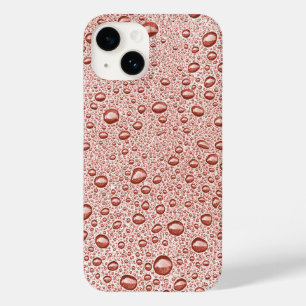 Coque Case-Mate iPhone Gouttelettes d'eau orange pêche