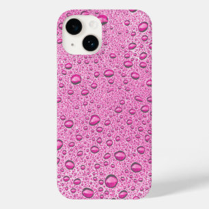 Coque Case-Mate iPhone gouttelettes d'eau roses chaudes
