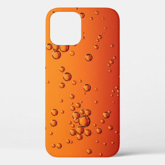 Coques Case-Mate iPhone gouttelettes d'eau sur la surface orange (Verso)