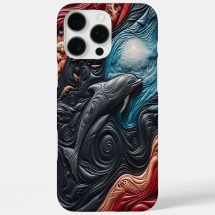 Coque iPhone 16 Pro Max Grâce au dauphin dans la vibrance