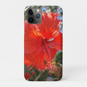 Case-Mate iPhone Case "Grace Crimson : Hibiscus rouge qui fleurit sur un
