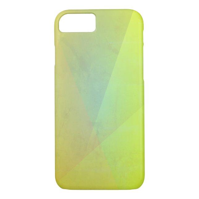 Coques Case-Mate iPhone Gradation géométrique jaune moderne (Dos)