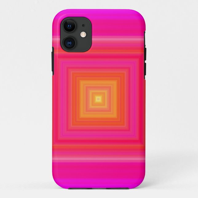 Coques Case-Mate iPhone Gradient d'années '60 - jaune orange pourpre bleu (Dos)