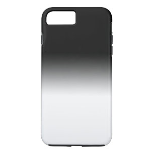 Coque iPhone 7 Plus Gradient FRAIS chic noir et blanc