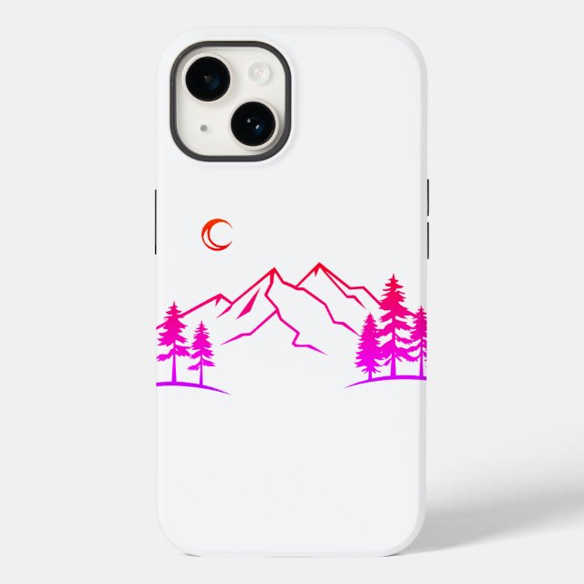 Coques Case-Mate iPhone Gradient Mountain Landscape Phone Case (Verso)