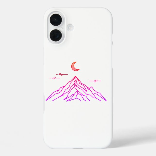 Coques Case-Mate iPhone Gradient Mountain & Moon (Verso)