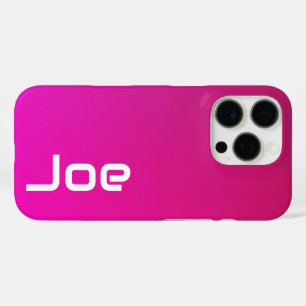 Coque iPhone 16 Pro Gradient rose-violet - Personnalisé avec votre nom
