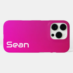 Coque iPhone 16 Pro Gradient rose-violet - Personnalisé avec votre nom