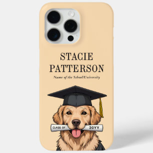 Coque Case-Mate iPhone Graduation personnalisée mignon Golden Retriever C