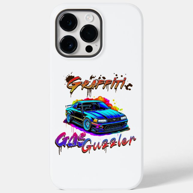 COQUES Case-Mate iPhone GRAFFITI GAS GUZZLER - VOITURE À DRIFT (Verso)