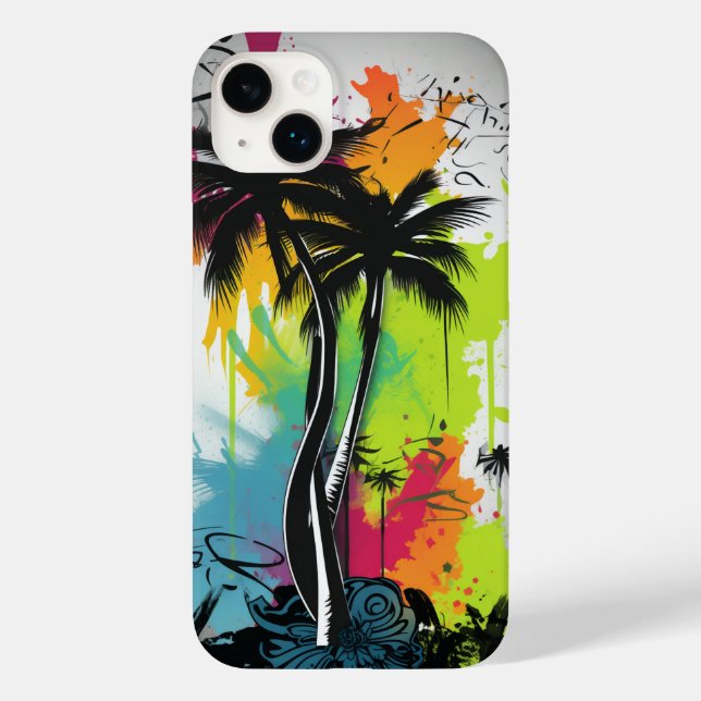Coques Case-Mate iPhone Graffiti Palm Tree (Verso)