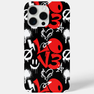 Coque Case-Mate iPhone grafitti LOVE B. Black BG