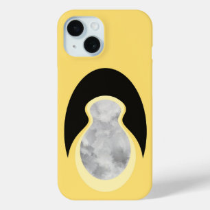Coque Case-Mate iPhone Graine de nuage jaune abstrait minimaliste