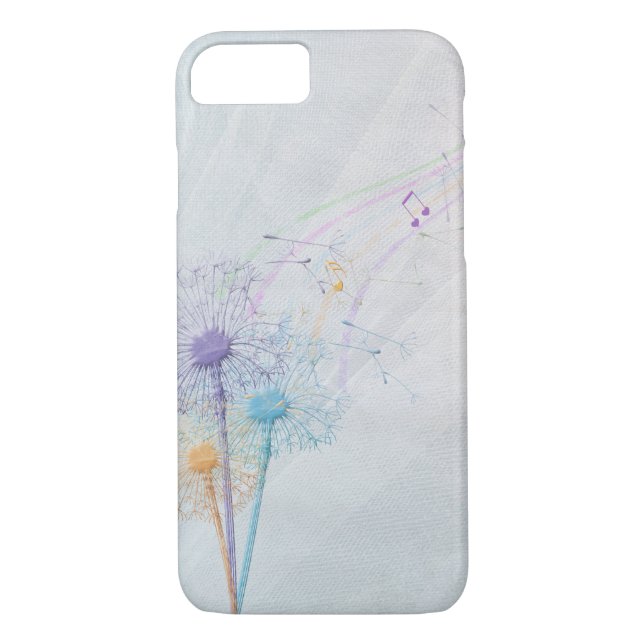 Coques Case-Mate iPhone Graines de Dandelion et musique (Dos)