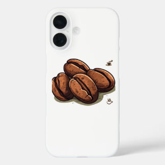 Coque Pour iPhone 16 grains de café