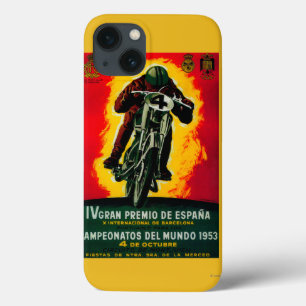 iPhone 13 Coque Gran Premio de Espana Vintage PosterEurope