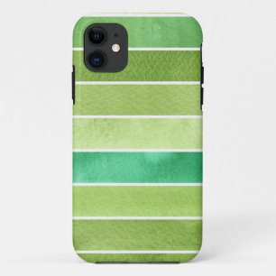 Etui iPhone Case-Mate grand arrière - plan vert d'aquarelle - aquarelle