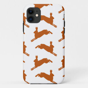 Coque Case-Mate Pour iPhone Grand brun de faon de lièvres de saut