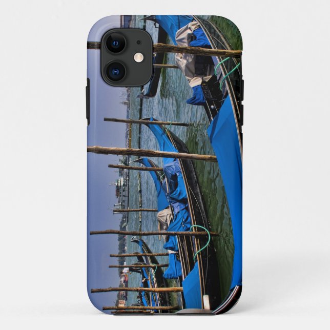 Coques Case-Mate iPhone Grand Canal avec des gondoles alignées (Dos)