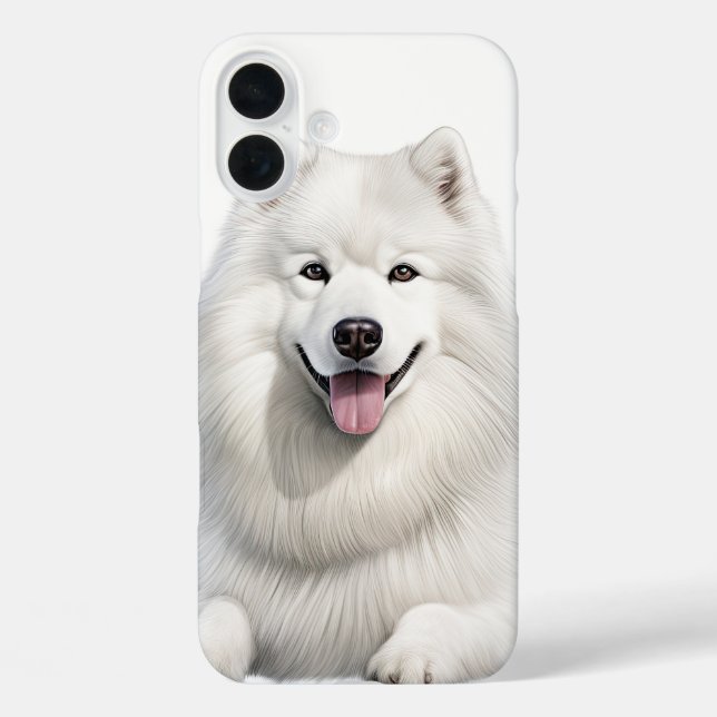 COQUES Case-Mate iPhone GRAND CHIEN SAMOYEN BLANC FLUFÉ (Verso)