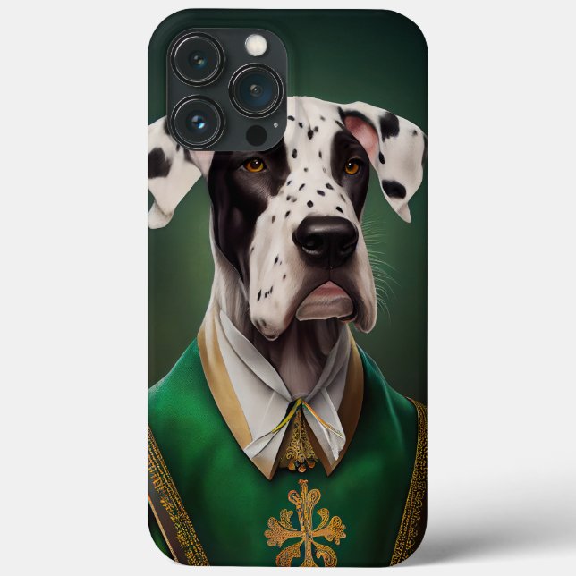 Coques Case-Mate iPhone Grand Danois en robe de la Saint-Patrick  (Verso)