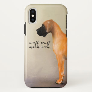 Case-Mate iPhone Case Grand Danois fauve avec texte