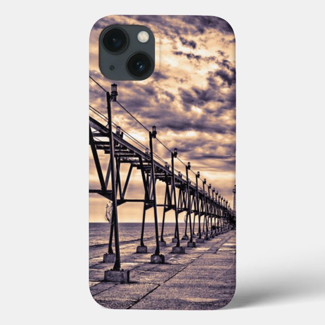 Coques Case-Mate iPhone Grand Haven lighthouse and pier, Grand Haven (Verso)