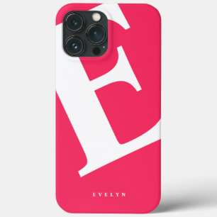 Case-Mate iPhone Case Grand Initial Typographie Moderne Rose
