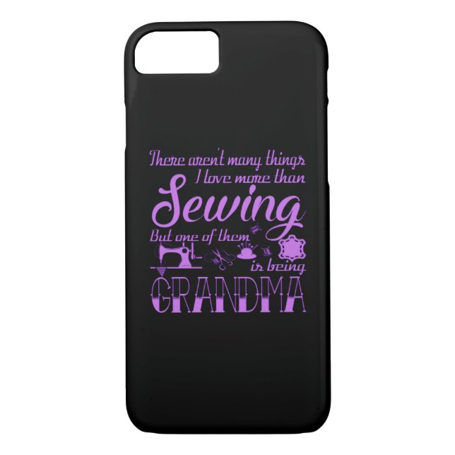 Coques Case-Mate iPhone Grand-maman de couture (Dos)