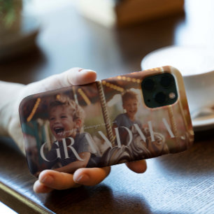 Coque Case-Mate iPhone Grand-mère Chic Boho Letters & Photo